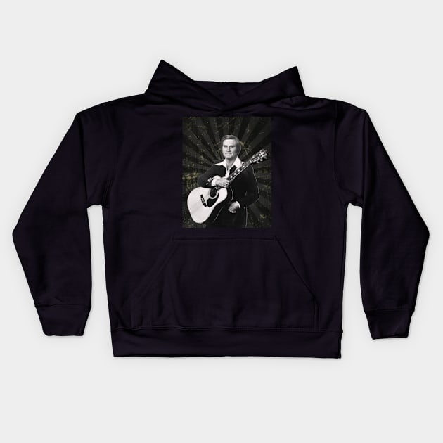 George Jones Kids Hoodie by KoplakStories